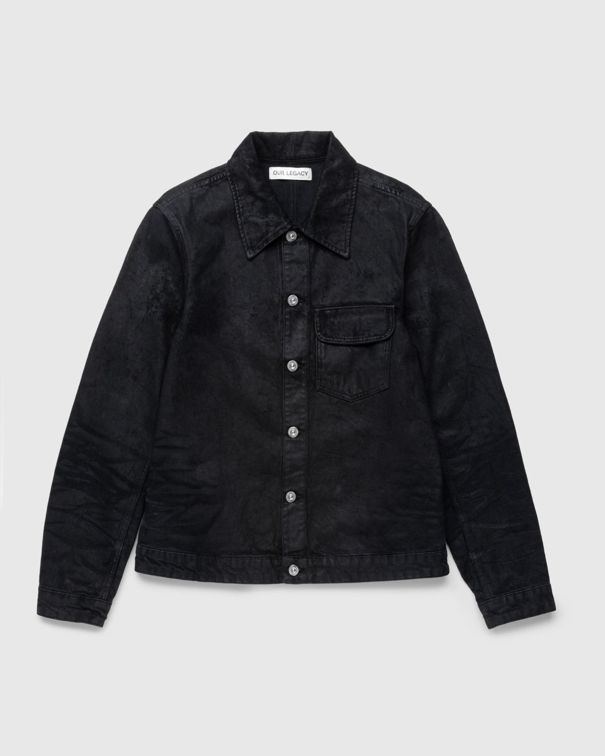 Our Legacy – Rebirth Jacket Waxed Black Denim